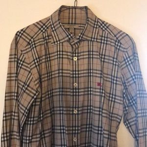 mens vintage burberry shirt